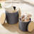 Round Ottoman with Storage Set of 2,Vanity Stool with Storage for Bedroom, Ottoman Coffee Table, Small Velvet Foot Stool for Living Room-696015233