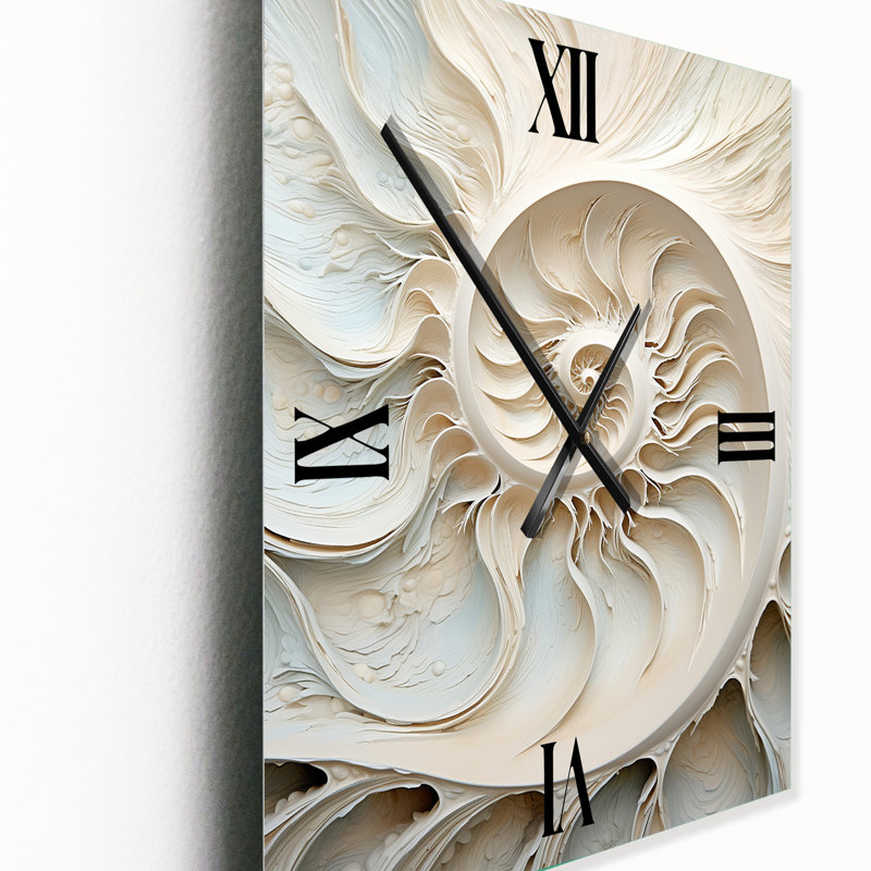 Infinity Sea Sheel Spiral - Horloge murale Nautilus, Moyen