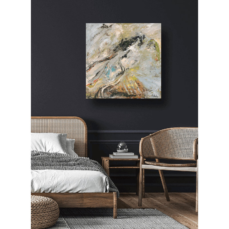 Horsehead by John Beard - Artist Enhanced Canvas Print, 40" H x 40" W x 1.5" D