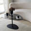Table basse industrielle moderne avec plateau 100% verre trempé, 35,4 x 15,7 x 23,6 pouces | Pieds robustes en métal, finition gris foncé et noir | Démonté pour un assemblage facile, parfait pour le salon et le bureau-2077193406-2077193404