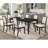 Alexander Black Rectangular Extension Leaf Dining Table