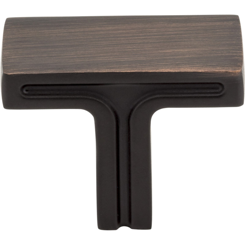 Anwick Rectangular Knob, Brushed Oil Rubbed Bronze