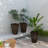 Set of 3 Tall Outdoor Planters w/ Drainage Holes Brown-99786997