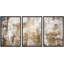 «Minimal Brown White Paint Stroke Collage Abstract Shapes Modern Art Decor on Canvas», reproduction de 3 pièces-94434228-94434227