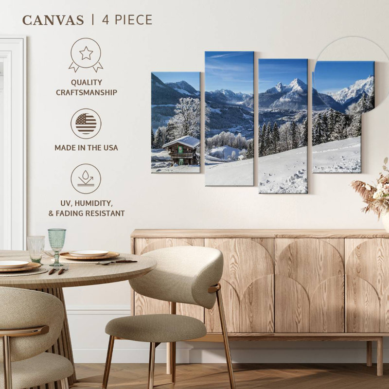 Alvord Winter dans les Alpes bavaroises, H 54 po x l 84 po