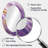 Purple And Gold Dynamic Abstractions II - Large Oval Wall Mirror On Metal-170026320