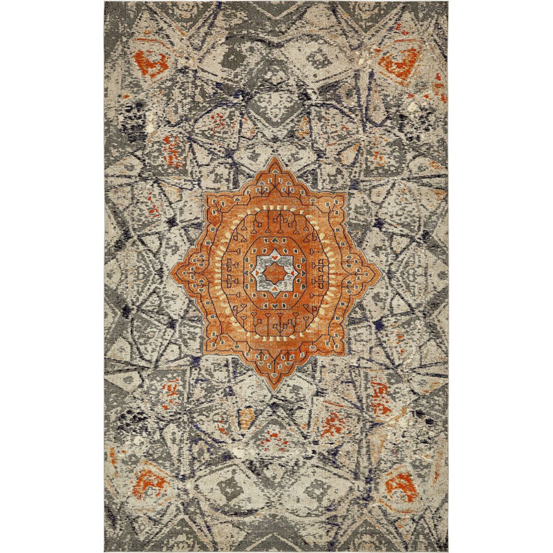 Abstract Indoor Rug, Rectangle 10'6" x 16'5"