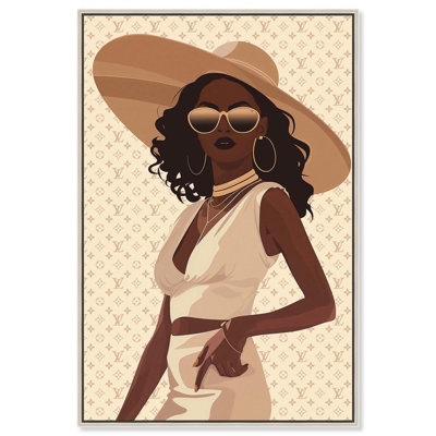«Stylish Gal in Tans» par Art Remedy