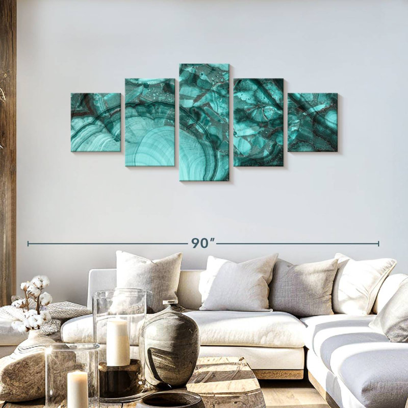 Malachite Stone, 30" H x 68" W