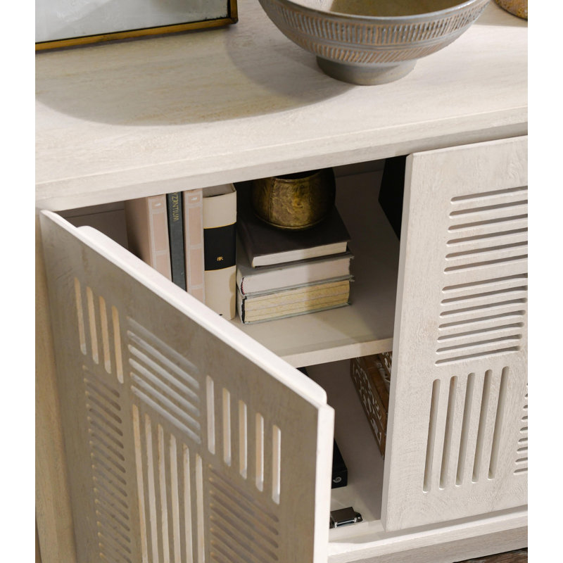 Lila 4-door Mango Wood Buffet Sideboard