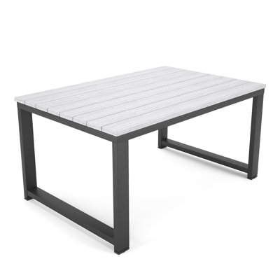 Table basse d'extérieur en métal Townsend, l 23,6 po x P 35,4 po