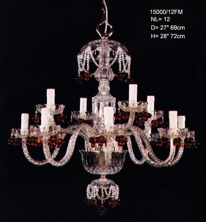 Aileen 12 - Light Candle Style Chandelier