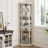 Accent Cabinet with LED Light and glass Doors-1120742285
