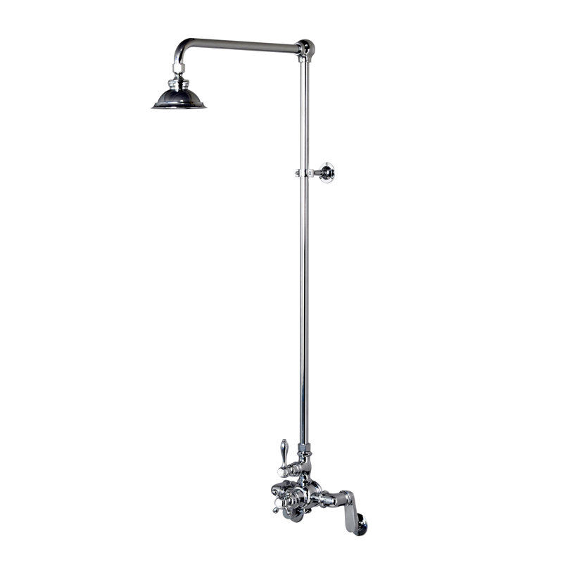 Système de douche thermostatique exposé (P1130) par Strom Living, Chrome