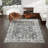 Anran Machine Washable Oriental Grey Area Rug-445988921
