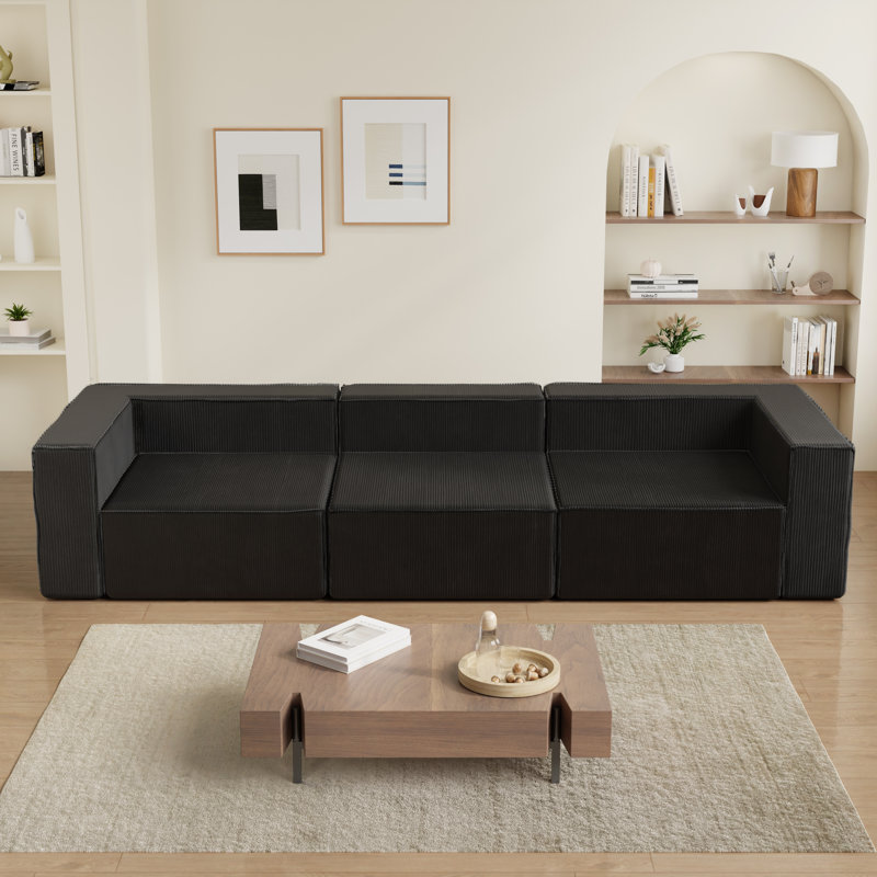 3 Seater Corduroy Sofa
