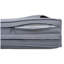 Double méridienne extérieure réglable à 5 positions avec table d'appoint cachée, chaise longue de patio à structure en acier pour piscine et jardin-641652570
