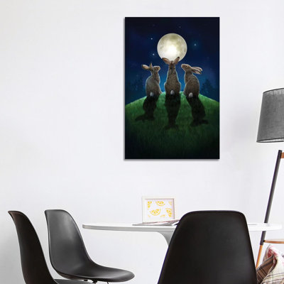 Moon Shadows 1 Piece Wrapped Canvas Painting