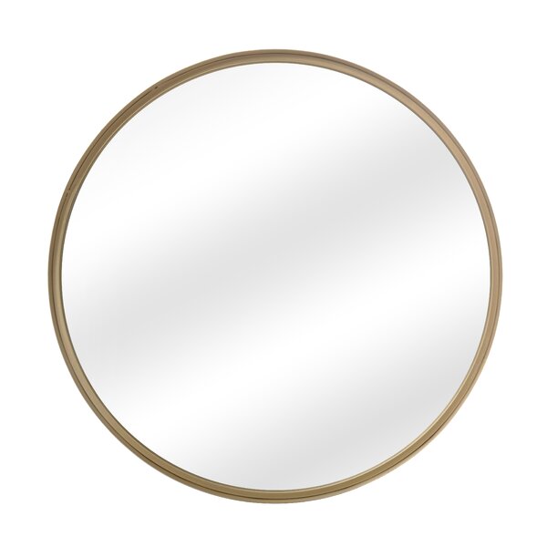 Mercury Row® Fergus Round Metal Wall Mirror & Reviews | Wayfair