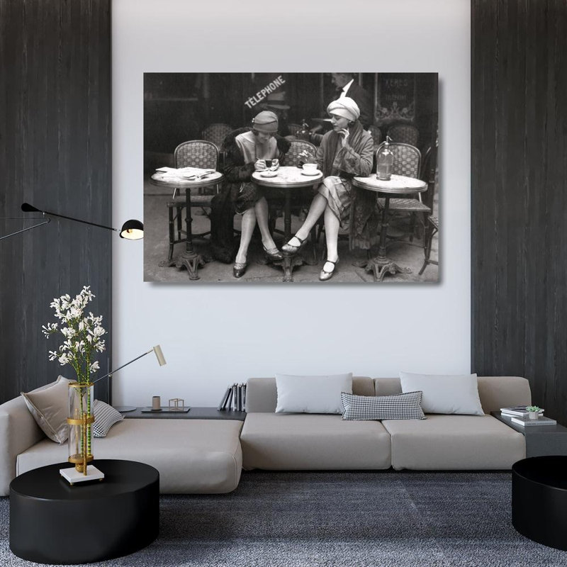 Cafe Et Cigarette, Paris, 1925, 34" H x 48" W