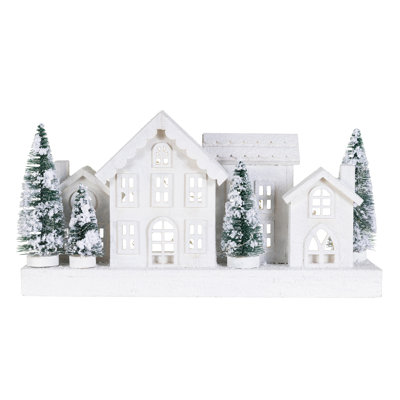 Décoration de table 16 "L Christmased Snowed Villages