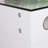 Vanity Desk with Lights RGB Color 11 Square Glass Fronted Drawers with Crystal Handles Type C & USB Charger for Bedroom