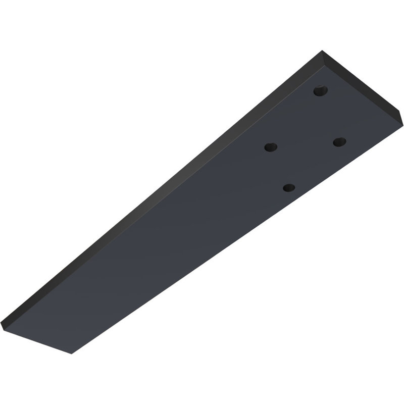 Support flottant dissimulé en acier robuste, H 14 po x l 0,5 po x P 2,5 po