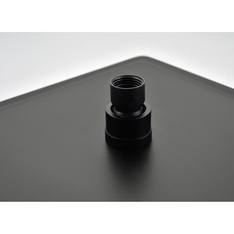 Matte Black Shower With Rain Head And Handheld System In Hand Heads For Bathroom
