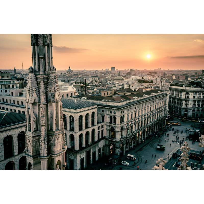 View Of Milan City - Wrapped Canvas Print, 61cm H x 91cm W