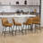 360° Swivel Bar Stools Set of 4 with Backrest & Footrest, Industrial PU Leather Kitchen Island Stools, 330lbs Capacity, Easy Assembly-93524388-93524390