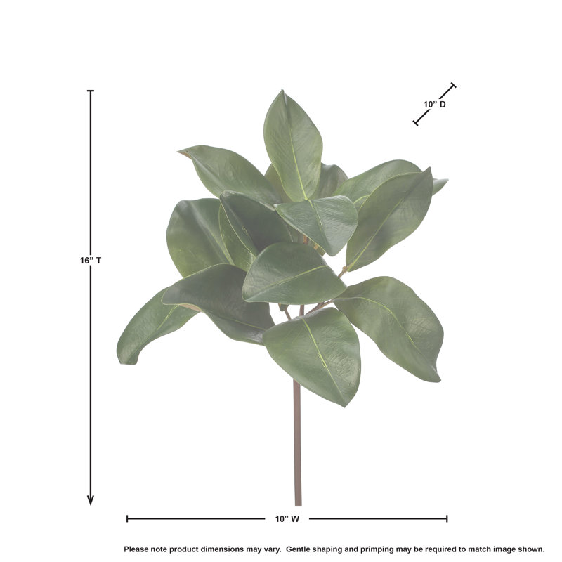 16" Natural Touch Magnolia Leaf Spray