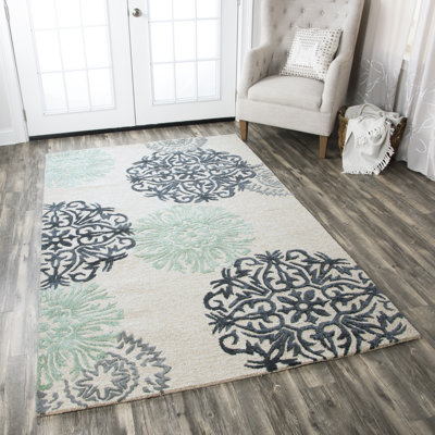 Wool Floral Indoor Rug