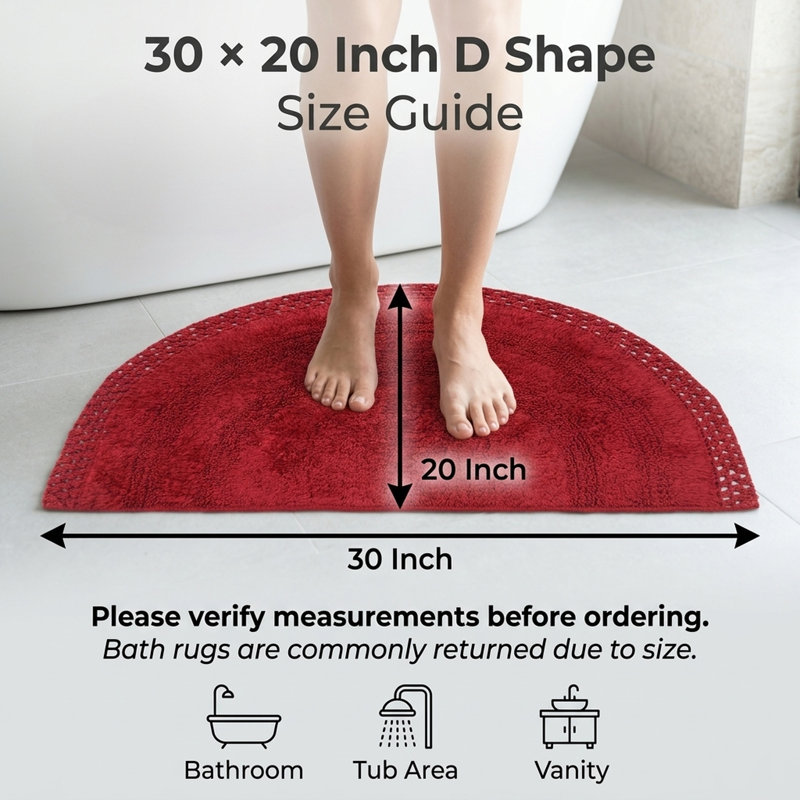Tapis pour salle de bain Adiraica, Vin rouge
