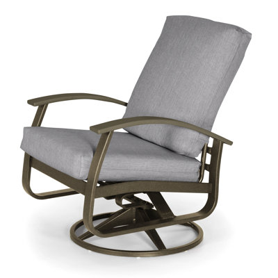 Chaise de patio pivotante avec coussin Askar