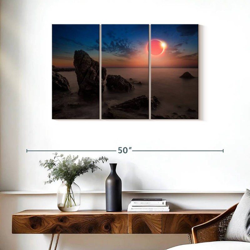 Solar Eclipse Gillard Scene, 24" H x 38" W
