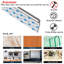 3M Self-Adhesive Stainless Steel Towel Bar Rack With Hook - Brushed Finish Bathroom Kitchen Bedroom Organizer, No Drill Installation, Space Saving Design