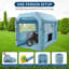 Cabine de peinture gonflable 20 x 14 x 10 pi avec ventilateur de 1 100 W, tente de pulvérisation portable, filtre à 3 couches pour la voiture, les meubles et les projets de bricolage, bleu