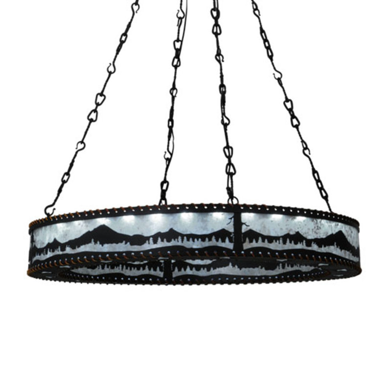 Mountain Range 36 - Light LED Chandelier