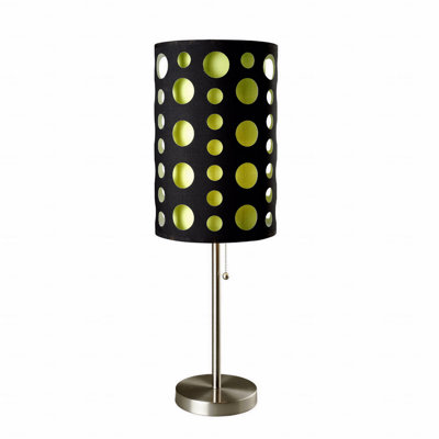 Lampe de table - 33 po de haut en métal, design rétro