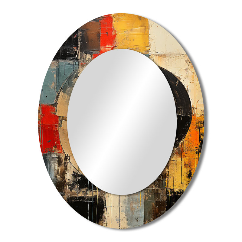 Napfle - Miroir en métal tendance, 43 po x 33 po