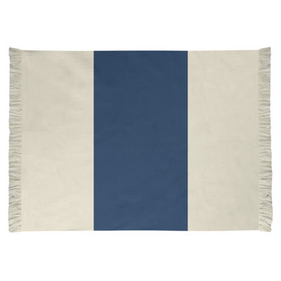 Tapis à rayures bleu marine/bleu marine 4 pi 6 po x 5 pi 5 po Seattle