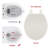 Toilet Seat Elongated Toilet Seat with Slow Close Easy Clean Easy Installation-120320095
