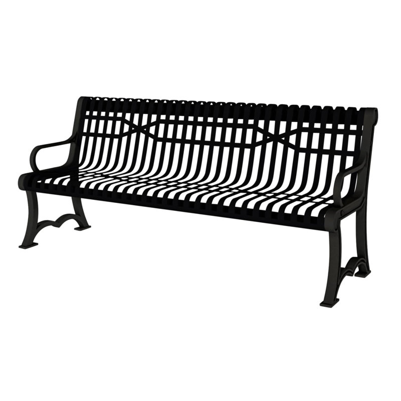 Banc violet à lattes, 120 cm, avec dossier, portable, Banc de jardin portatif de 4 pi à lattes, Mauve