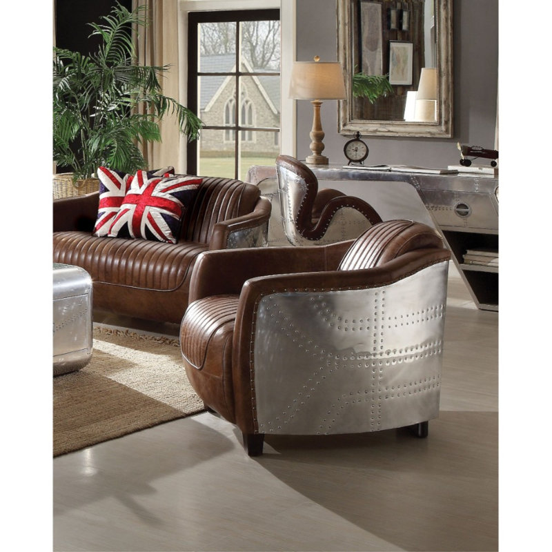 Chilton Faux Leather Armchair
