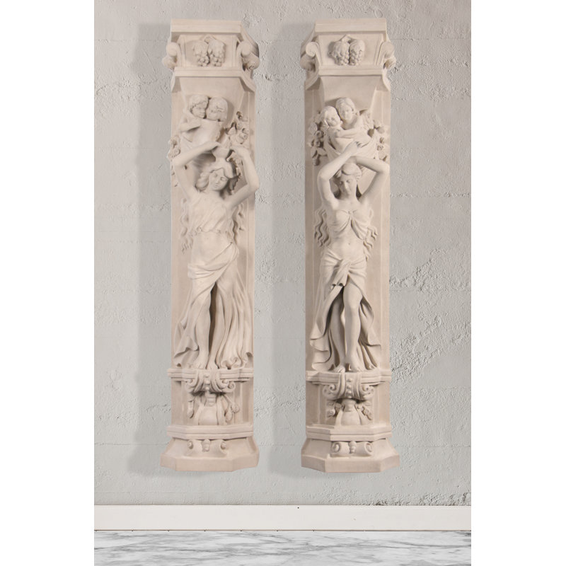Paire de statues de jardin 2 pièces
