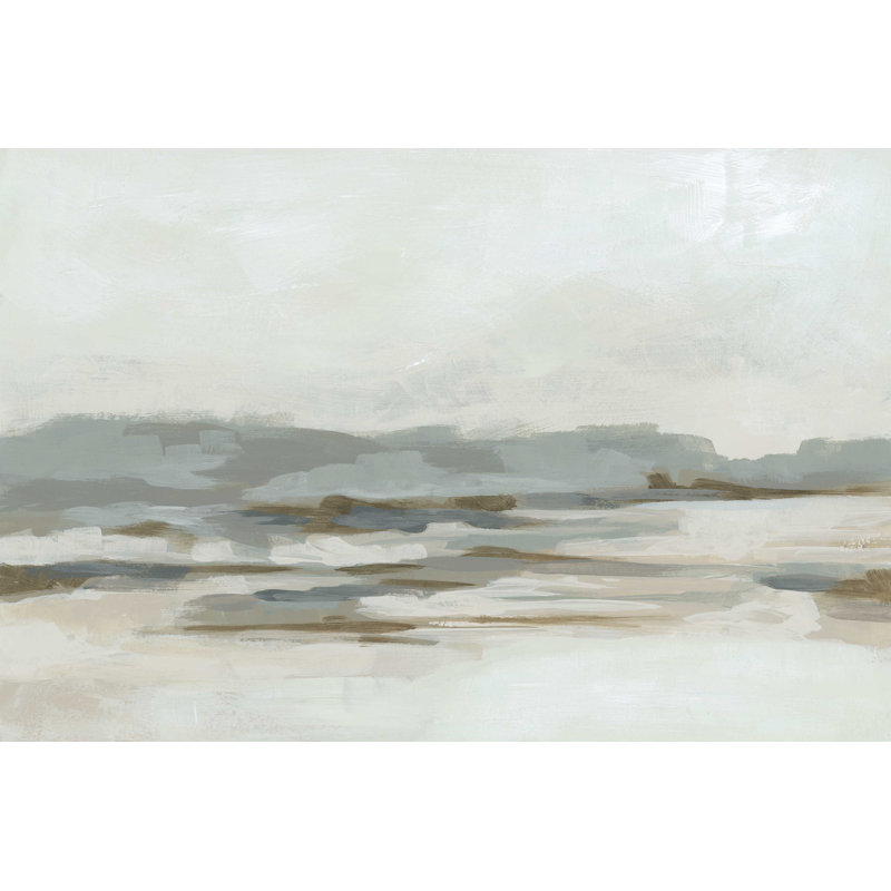 «Neutral Coast I» par June Erica Vess - reproduction d'art sur toile tendue, H 12 po x l 18 po x P 1,25 po