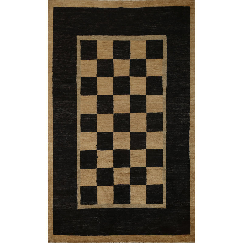 Tapis oriental à motif de légumes Gabbeh fabriqué à la main 7 x 8