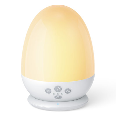 Kids Night Light With White Noise Sound Machine, Rgb Egg Baby Night Light For Nursery, Touch Control Stepless Dimming Eye-caring Lamp, Safe & Harmless Night Light For Kids Bedroom