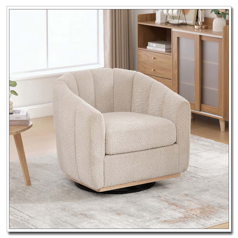 Fauteuil pivotant en chenille 31,89 po, Blé