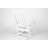 Durable Weather-resistant Rocking Chair Set With Stylish Side Table, 3-piece In White